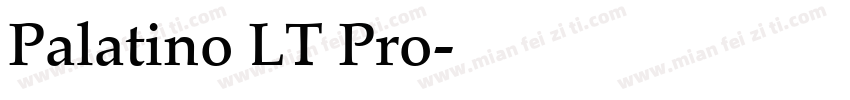 Palatino LT Pro字体转换